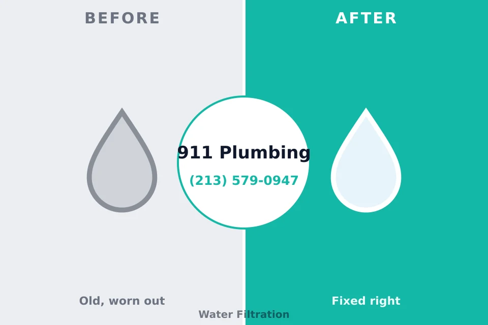 Before and after: plumbing repair Elk Creek, KY